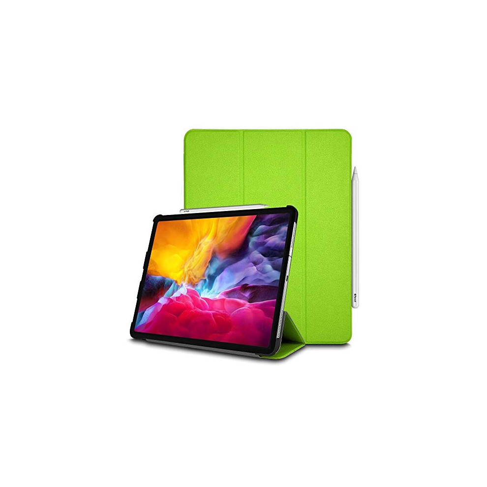 (Green) Techgear Smart Case for iPad Pro 11 2020, [Pencil Compatible] Smart Case Tri-fold Stand Cover with Corner Protection [Auto Wake / Sleep]