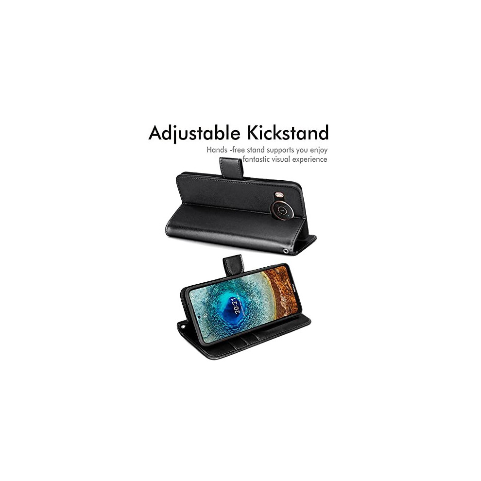 black--techgear-case-fits-nokia-x10--nokia-x20-pu-leather-wallet-case--flip-protective-case-cover-with-wallet-card-holder--stand-and-strap