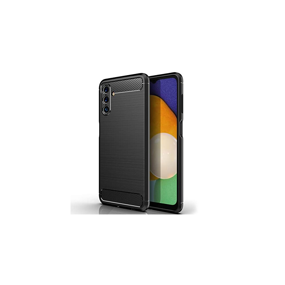 Samsung Galaxy A04s Carbon Fibre Case [Stealth Case] Flexible, Shockproof, Ultra Slim, Soft TPU Protective Shell Cover with Carbon Fibre Detailing