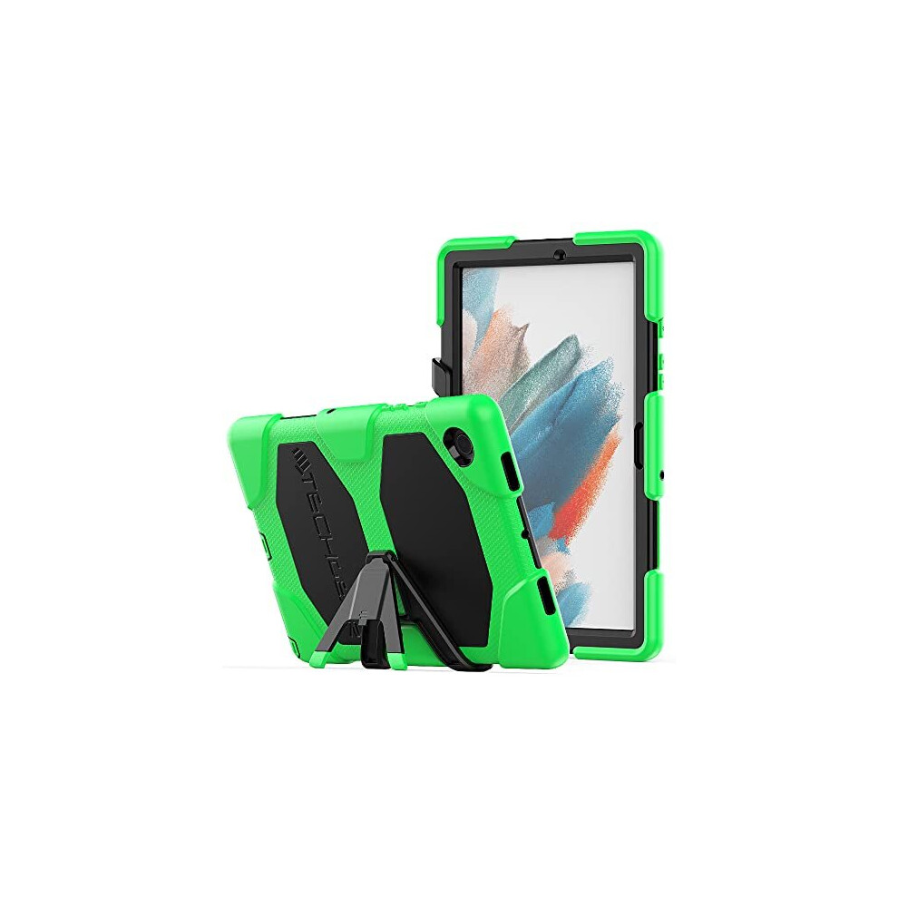 (Green) TECHGEAR G-SHOCK Case Fits Samsung Galaxy Tab A8 10.5" 2022 (SM-X200 / SM-X205) HEAVY DUTY Shockproof Survival Case with Stand -Schools Builde