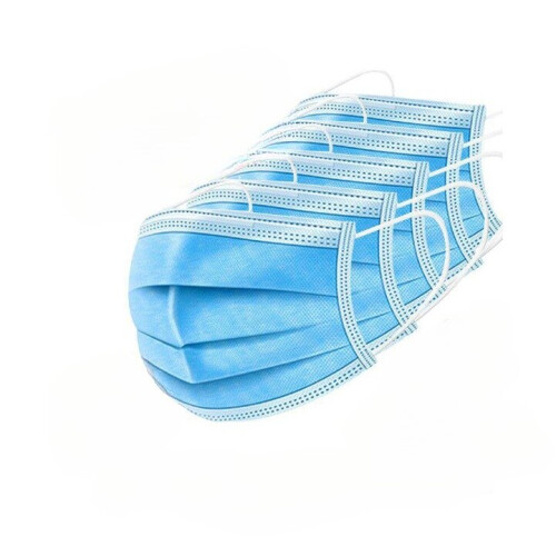 (50pcs) 50-Pack Triple Layer Protective Masks 3ply Disposable Face Masks