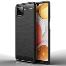 Galaxy A12 / M12 Carbon Fibre Case [Stealth Case] Flexible, Shockproof, Ultra Slim, Soft TPU Protective Shell Cover with Carbon Fibre