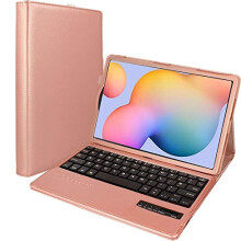 TECHGEAR Keyboard Case for Samsung Galaxy Tab S6 Lite 10.4" (SM-P610 / P613 / P615/P619) PU Leather Case with Bluetooth Wireless UK QWERTY Keyboard