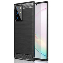 Samsung Galaxy Note 20 Ultra Carbon Fibre Case [Stealth Case] Flexible, Shockproof, Ultra Slim, Soft TPU Protective Shell Cover with Carbon Fibre