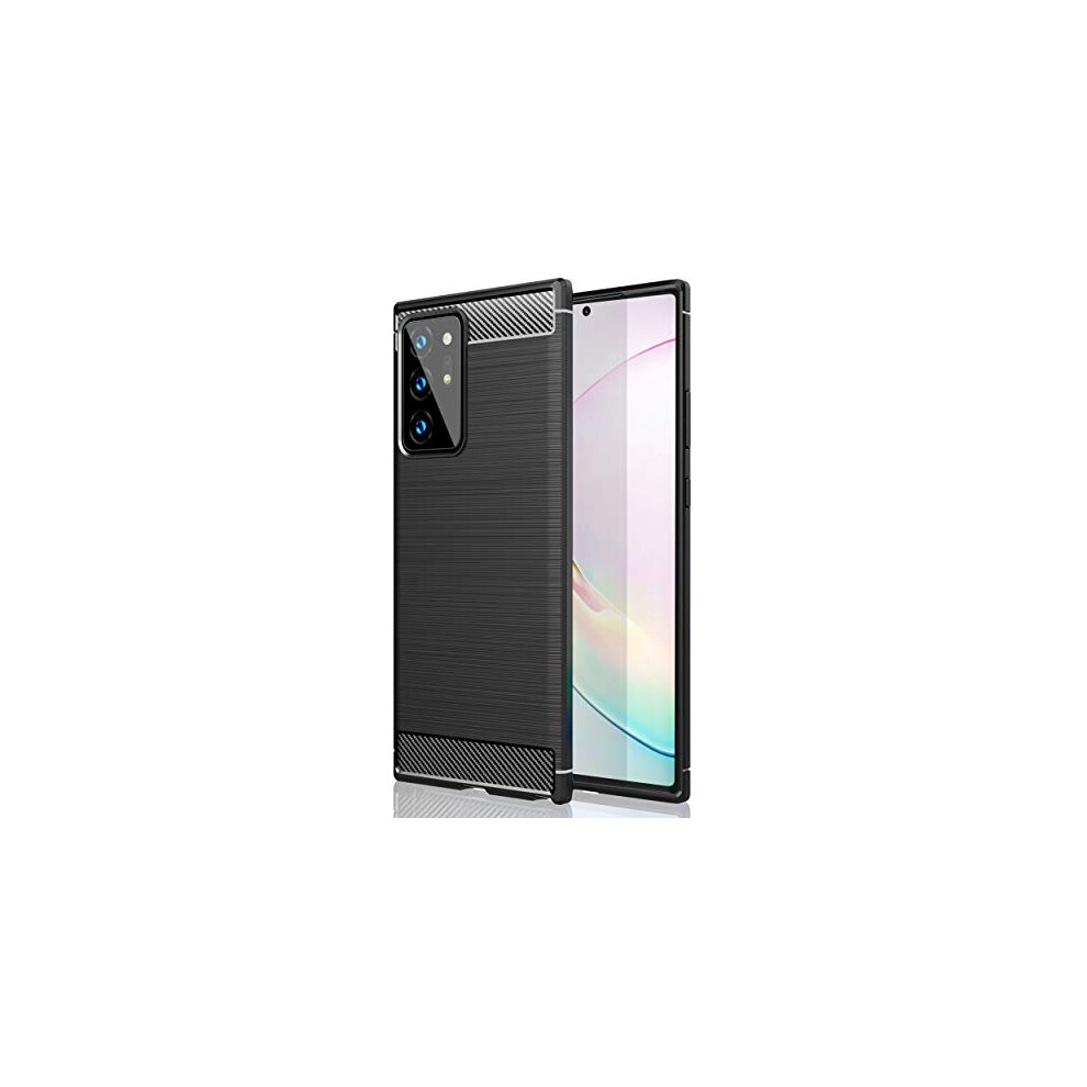 Techgear Samsung Galaxy Note 20 Ultra Carbon Fibre Case [Stealth Case] Flexible, Shockproof, Ultra Slim, Soft Tpu Protective Shell Cover With Carbon Fibre