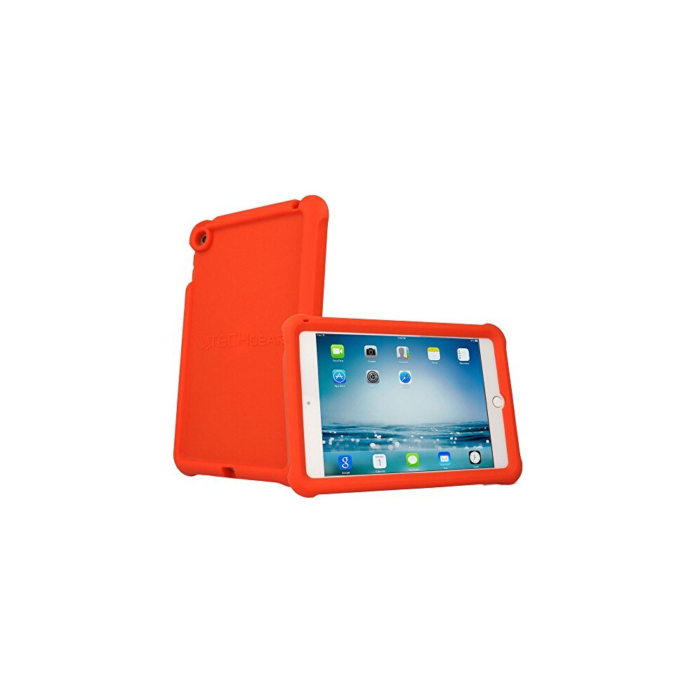 (Red) Bumper Case Fits Apple Ipad Mini 5 2019, Ipad Mini 4, Rugged Light Weight Shockproof Soft Silicone Protective Easy Grip Case + Screen Protector Red 5055782954817