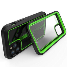 (Green) TECHGEAR iPhone 11 Pro Tough Case, [Fusion Armour] Premium Slim Hybrid Tough Rugged Protective Bumper Case Heavy Duty Protection with Screen Frame