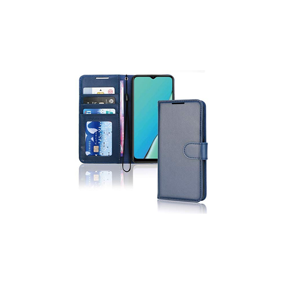 Huawei Mate 20 Pro Wallet Case - Leather Wallet Flip Protective Case Cover with Card Slots, Kickstand and Wrist Strap - PU Leather