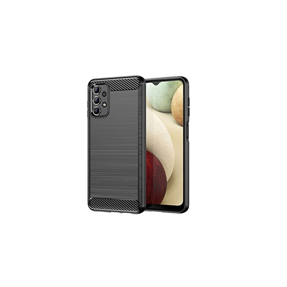 Techgear Galaxy A13 Carbon Fibre Case [Stealth Case] Flexible, Shockproof, Ultra Slim, Soft Tpu Protective Shell Cover, Carbon Fibre Detailing