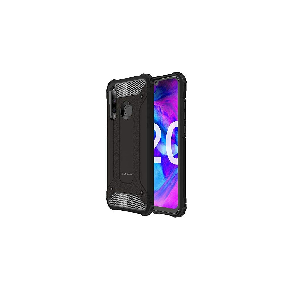 Techgear Case For Honor 20E, Honor 20 Lite [Tough Armoured] Shockproof Dual-Layer Protective Rugged Heavy Duty Tough Cover