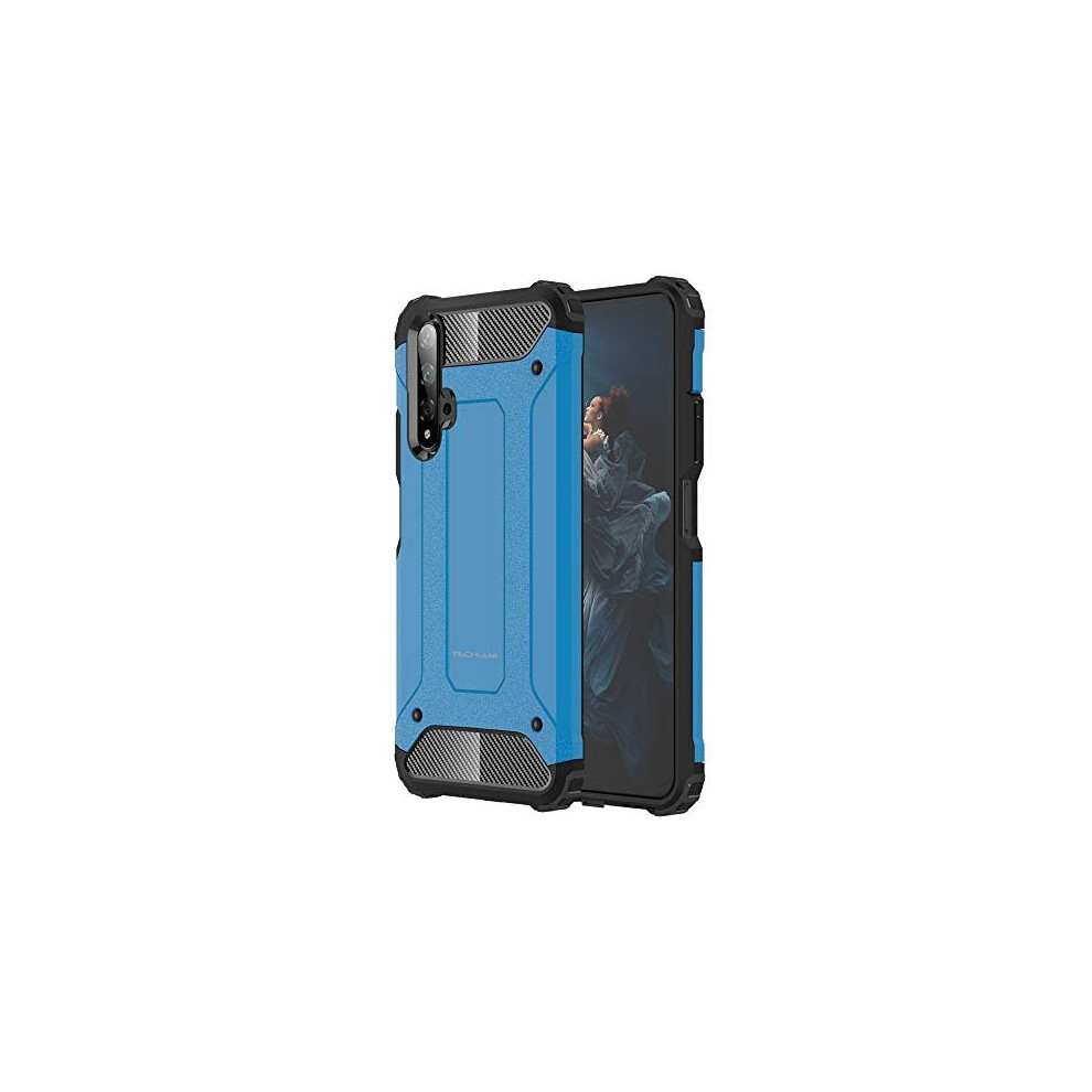 TECHGEAR Nova 5T Case Tough Armoured Case - ShockProof, Rugged, Sturdy, Heavy Duty Protective Case Cover Designed For Huawei Nova 5T - (Blue)