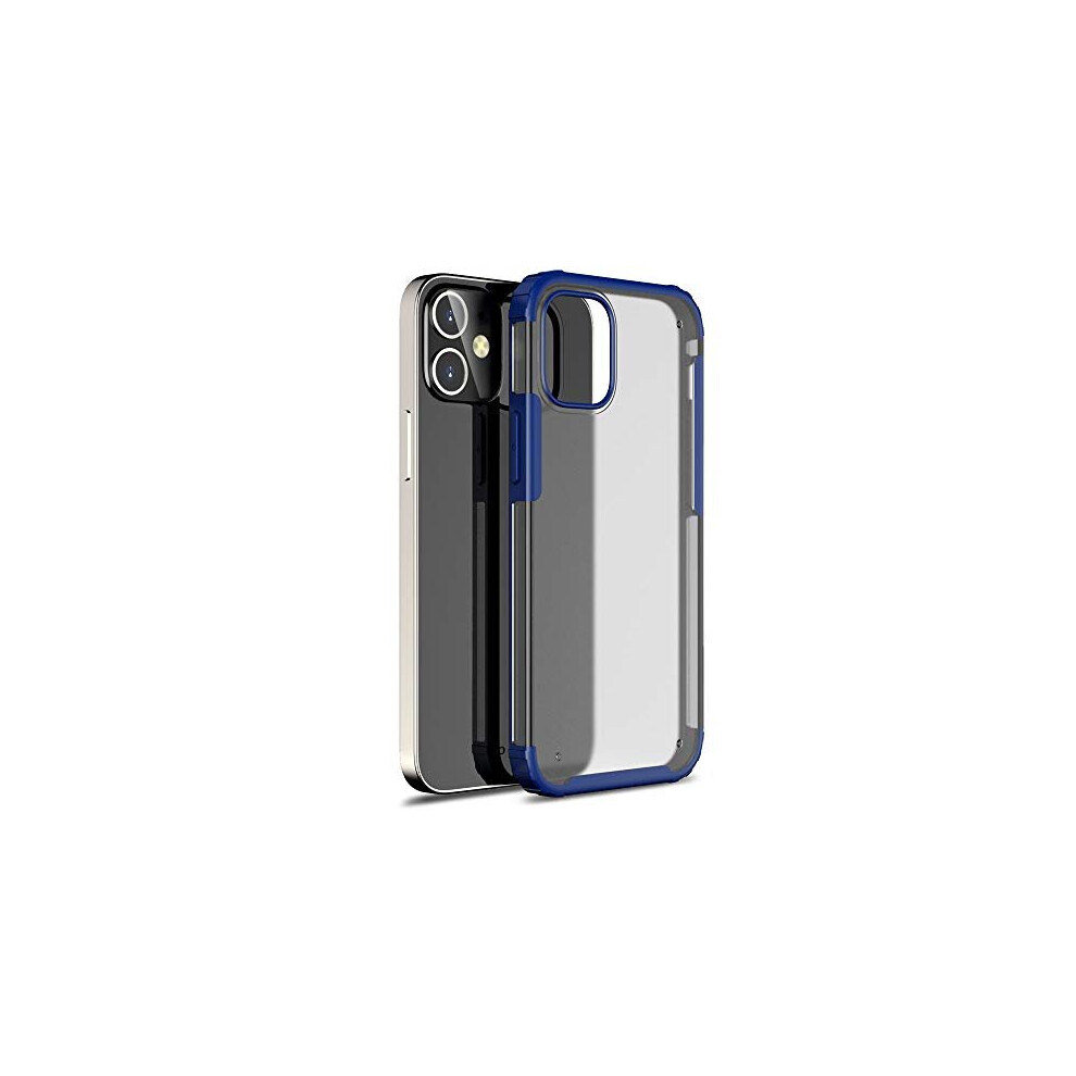 (Blue) TECHGEAR iPhone 12 Mini Tough Case [Fusion FX Case] Slim & Light, Tough, Shockproof, Protective, Fused Gel Bumper & Hard Back Smooth Case Cover