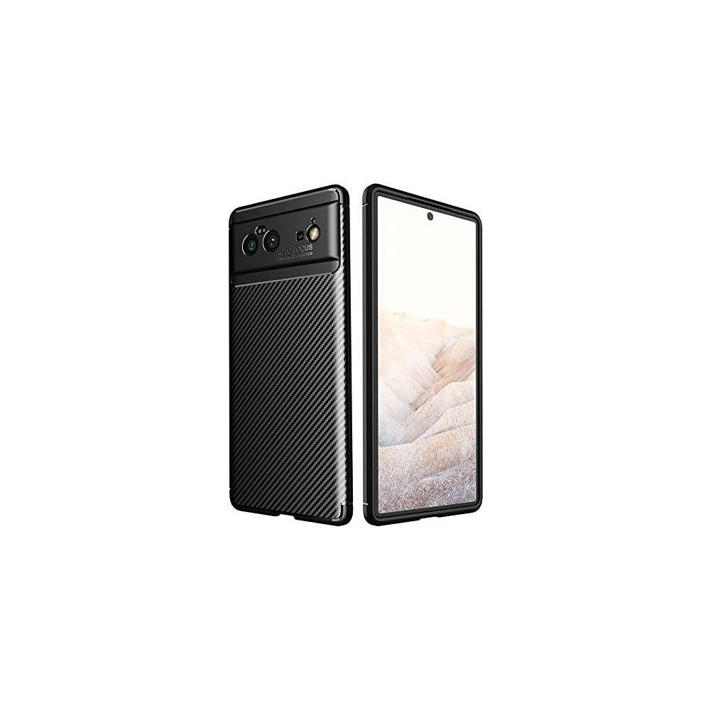 Pixel 6 Case [CarbonFlex Case] Premium Flexible Soft Shockproof Slim Fit Case Cover with Carbon Fibre Effect Designed For Google Pixel 6