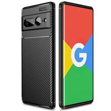 Pixel 7 Pro Case [CarbonFlex Case] Premium Flexible Soft Shockproof Slim Fit Case Cover with Carbon Fibre Effect Designed For Google Pixel 7 Pro