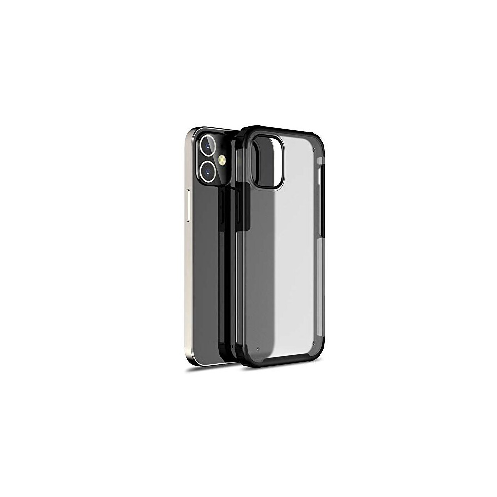 (Black) TECHGEAR iPhone 12 Mini Tough Case [Fusion FX Case] Slim & Light, Tough, Shockproof, Protective, Fused Gel Bumper & Hard Back Smooth Case Cove