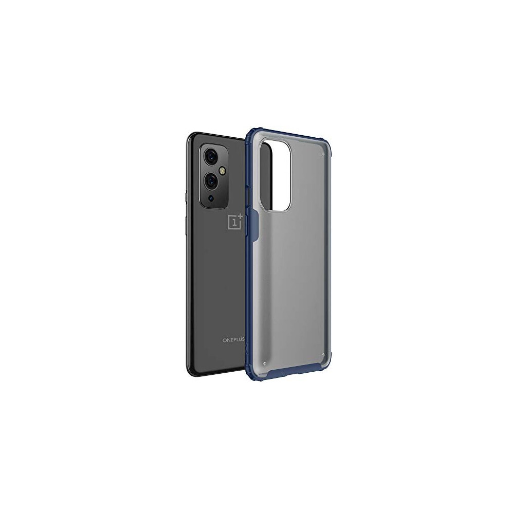 (Blue) TECHGEAR Case for OnePlus 9 [Fusion FX Case] Slim & Light, Tough, Shockproof, Protective, Fused Gel Bumper & Hard Back Smooth Case Cover