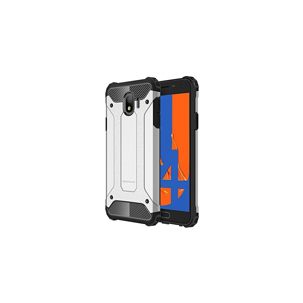 Techgear Galaxy J4 2018 Case - [Tough Armoured] Shockproof Dual-Layer Protective Heavy Duty Tough Cover Compatible With Samsung Galaxy J4 2018