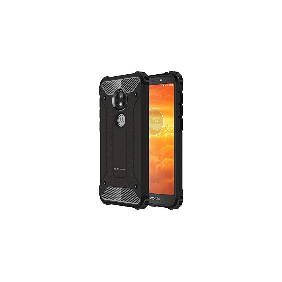 TECHGEAR Moto E5 Play Case [Tough Armoured] ShockProof, Dual-Layer, Protective, Heavy Duty, Tough Cover Compatible with UK Motorola Moto E5 Play