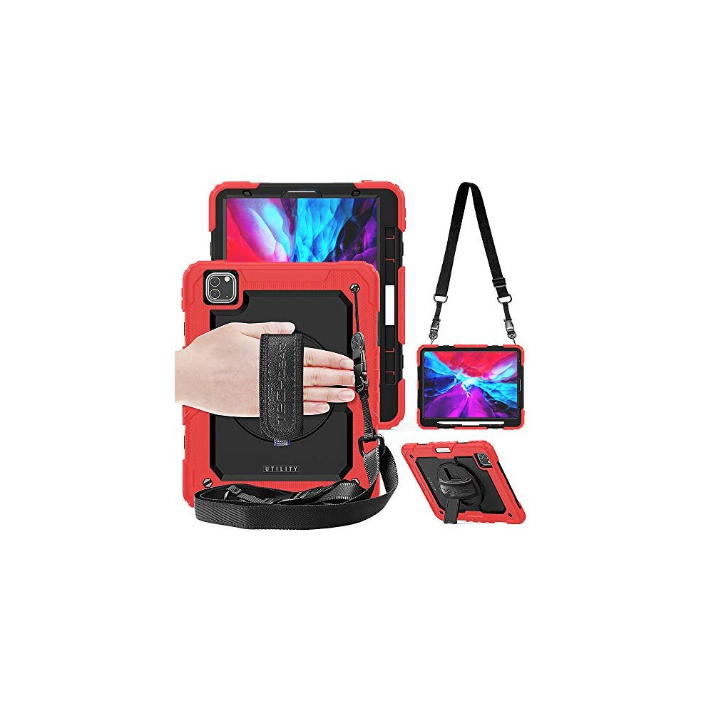 Techgear (Red) Utility Case Fits Ipad Pro 12.9 2021 / 2020 / 2018