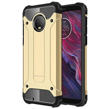 TECHGEAR Moto G6 Case - [Tough Armoured] ShockProof Dual-Layer Protective Heavy Duty Tough Cover Compatible with Motorola Moto G6 - (Gold)
