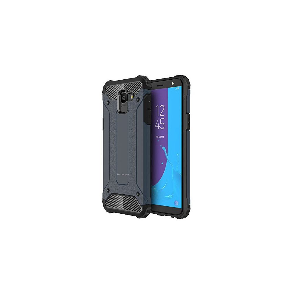 TECHGEAR Galaxy J6 2018 Case - [Tough Armoured] ShockProof Dual-Layer Protective Heavy Duty Tough Cover Compatible with Samsung Galaxy J6 2018