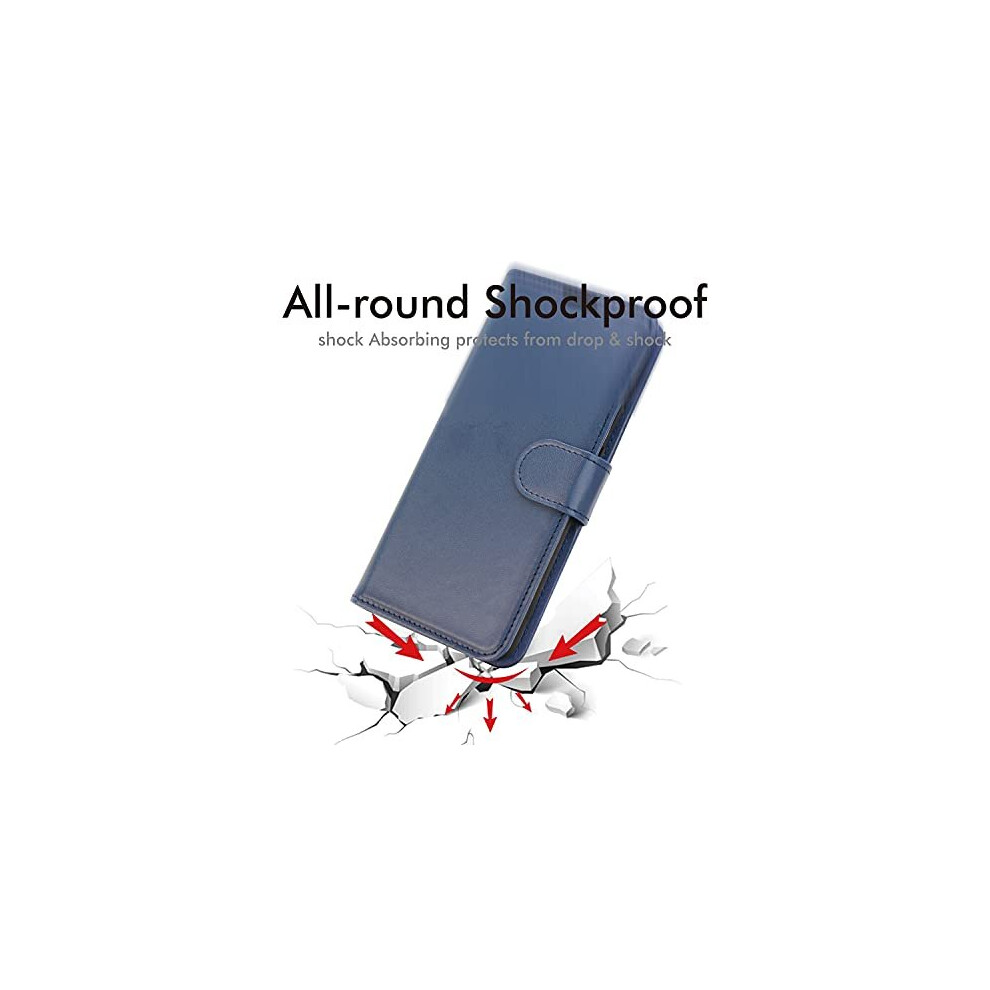 blue--samsung-galaxy-a22-5g-leather-wallet-case--flip-protective-cover-with-wallet-card-holder--stand-and-wrist-strap---pu-leather-with-magnetic-closure
