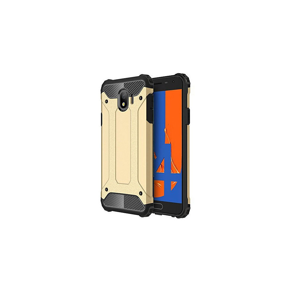 Techgear Galaxy J4 2018 Case - [Tough Armoured] Shockproof Dual-Layer Protective Heavy Duty Tough Cover Compatible With Samsung Galaxy J4 2018