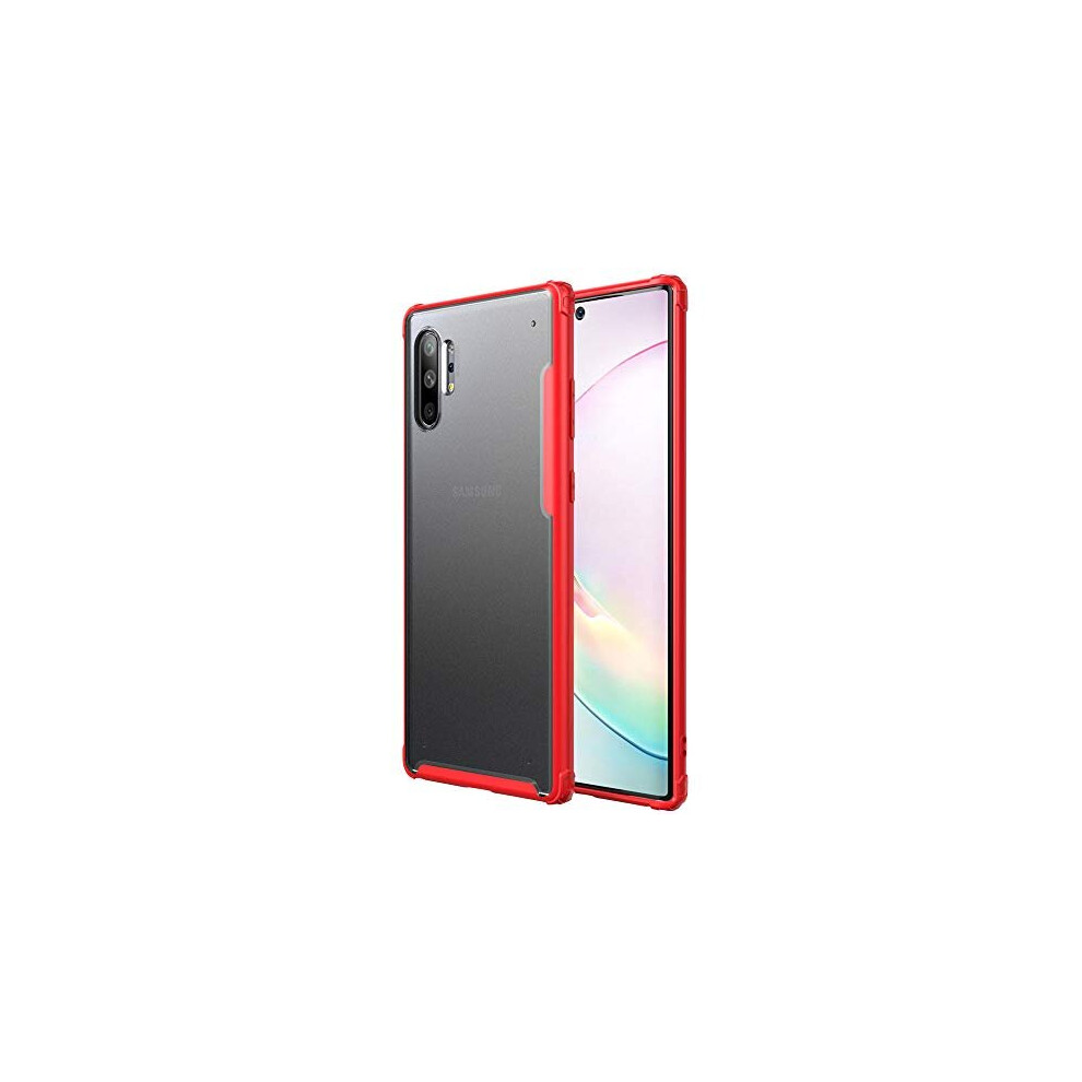 (Red) TECHGEAR Samsung Galaxy Note 10 Plus Case [Fusion FX] Slim & Light, Tough, Shockproof, Protective, Fused Gel Bumper & Hard Back Smooth Case Cove