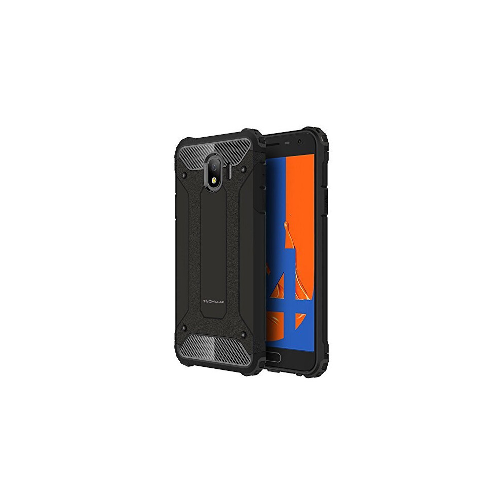 Techgear Galaxy J4 2018 Case - [Tough Armoured] Shockproof Dual-Layer Protective Heavy Duty Tough Cover Compatible With Samsung Galaxy J4 2018