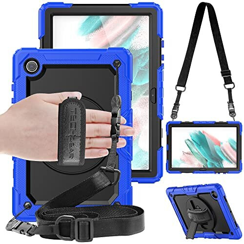 (BLUE) TECHGEAR UTILITY Case fits Samsung Galaxy Tab A8 10.5