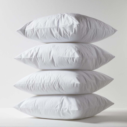 Homescapes (80 x 80 cm - Pack of 4) Waterproof Pillow Protectors 1