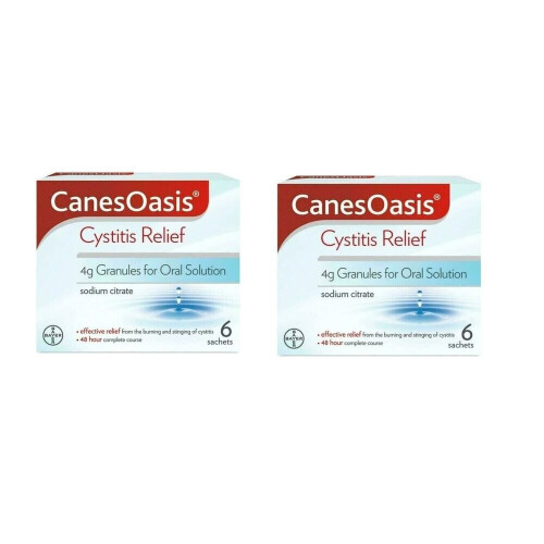 Canesten CanesOasis Cystitis Relief Urine Infection Cranberry 4g 2 x