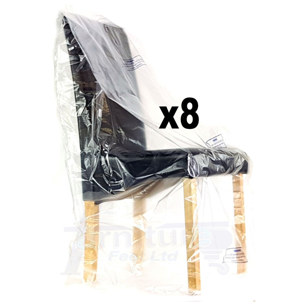 Strong Heavy Duty Dining Office Chair Footstool Sofa Furniture Dust Sheet Storage Bag Moving Removal Cover Small to Large  Dining Chair Bag x8