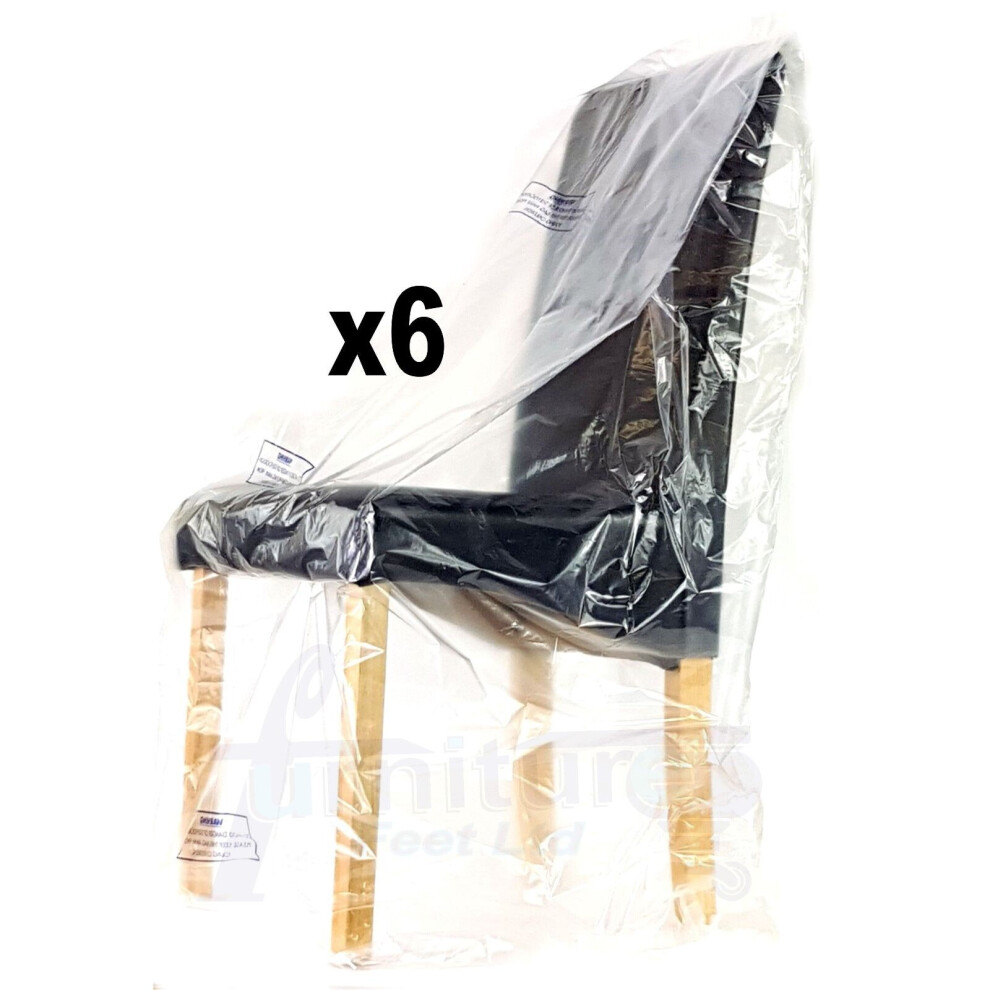 Strong Heavy Duty Dining Office Chair Footstool Sofa Furniture Dust Sheet Storage Bag Moving Removal Cover Small to Large Dining Chair Bag x6