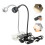 (Silver, White) LED Flexible Reading Light USB Power Clip-on Beside Bed Desk Table Lamp 2