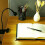 (Silver, White) LED Flexible Reading Light USB Power Clip-on Beside Bed Desk Table Lamp 4