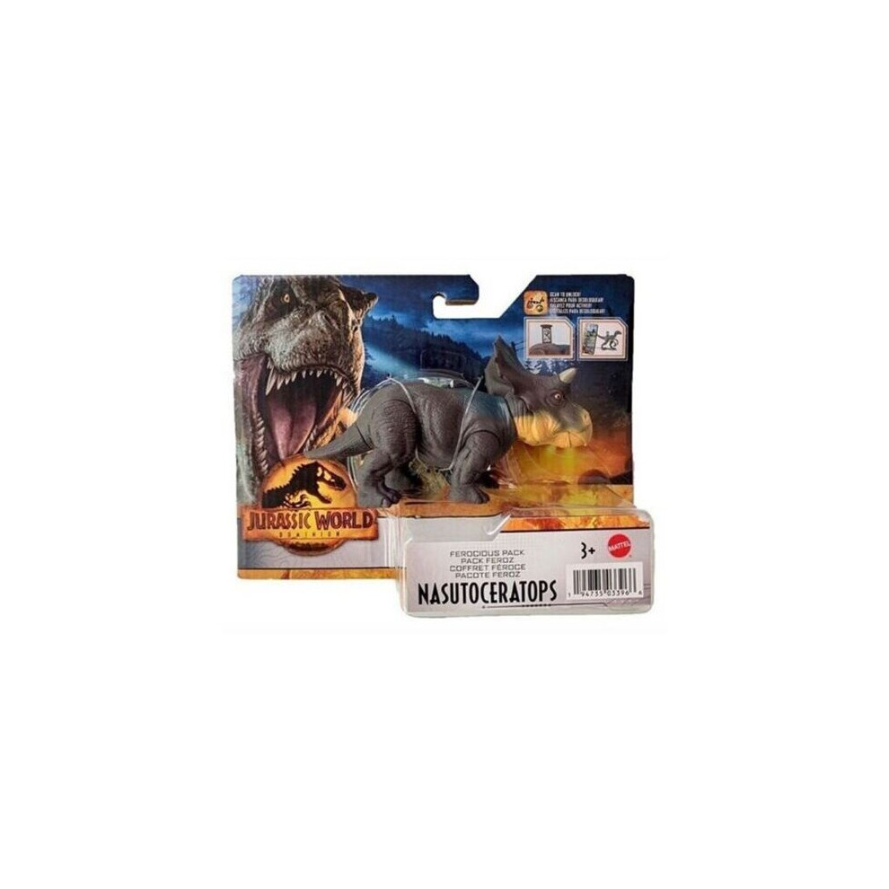 Jurassic World Ferocious Pack Nasutoceratops Dinosaur Animal Toy