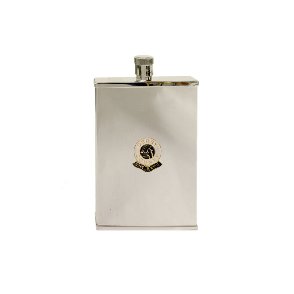 Derby County football club slim pocket flask