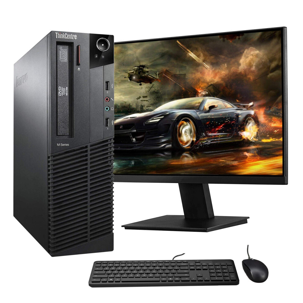 Fcs Fast Gaming Lenovo Bundle Tower Pc Full Set Computer System Intel I7 8Gb 1Tb Gt730