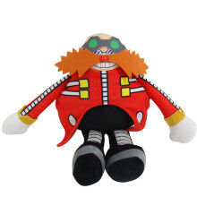30cm The-Hedgehog Modern Dr. Eggman Plush Toy, Red Doctor Eggman Toy