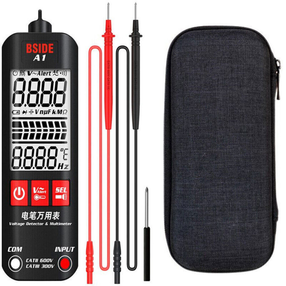 ( A1 With Bag) A1 Fully Automatic Anti-Burn Intelligent Digital Multimeter 2000 Counts 2.2Inch 914207813830
