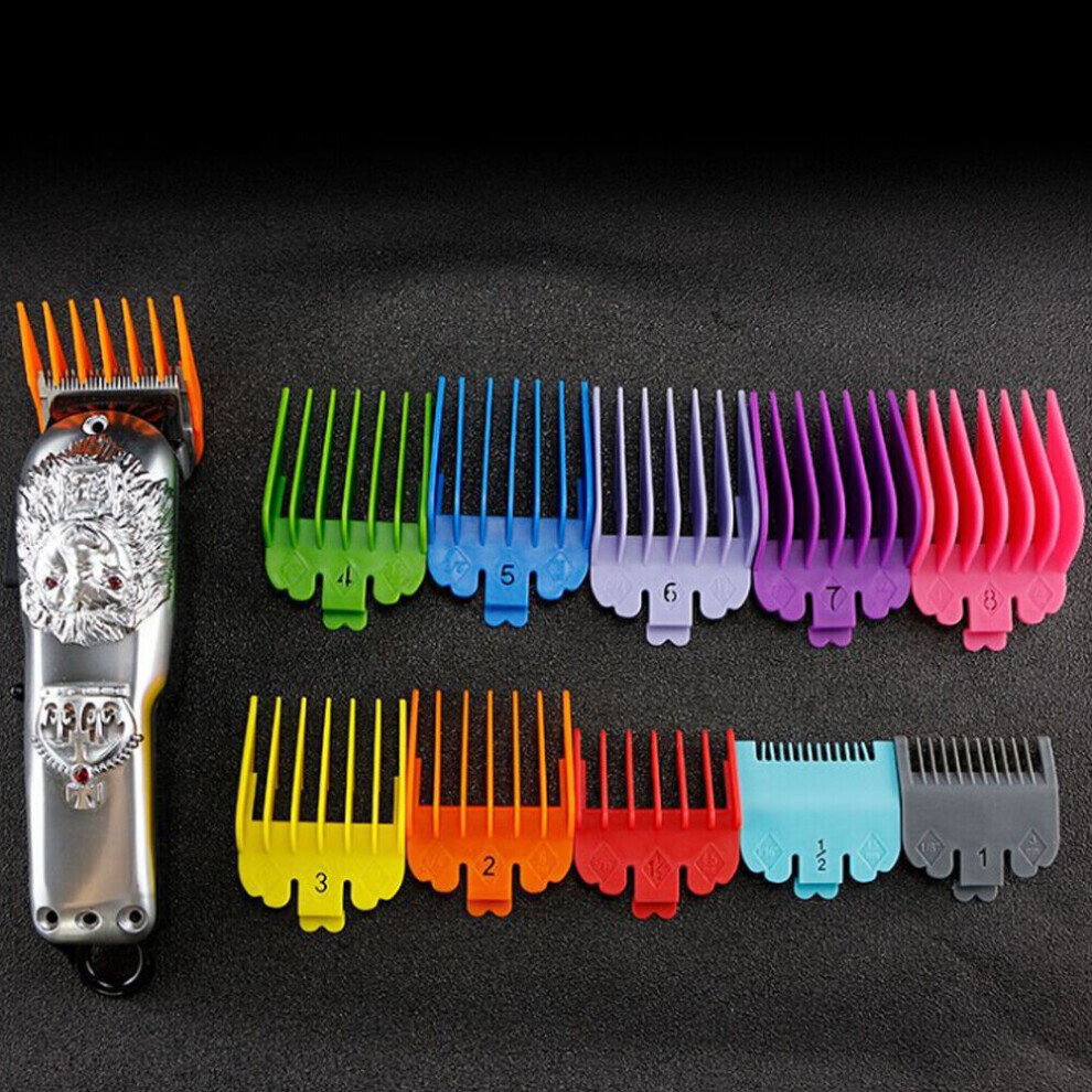 Skesrjtop 10Pcs For Wahl Hair Clipper Limit Comb Guide Trimmer Guards Attachment 1.5~25Mm