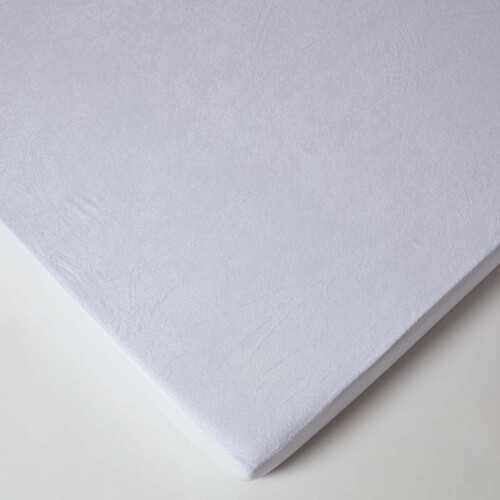 Homescapes (Small Double (120 x 190 cm)) Waterproof Terry Towelling Mattress Protector 2