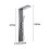 Living And Home Modern Black Thermostatic Shower Tower Panel 5
