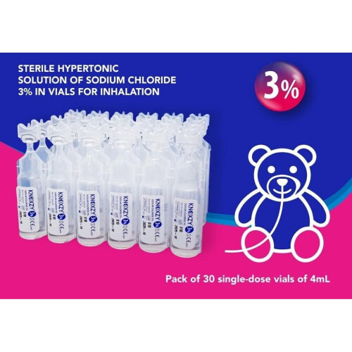 3 Hypertonic Sterile Saline Inhalation Solution 30X4ml Dose Saline