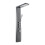 Living And Home Modern Black Thermostatic Shower Tower Panel 3