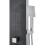 Living And Home Modern Black Thermostatic Shower Tower Panel 7