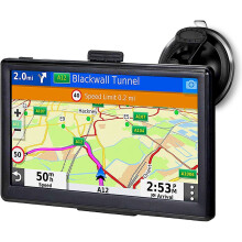 7 inch Sat Nav, with Bluetooth Handsfree Calling, 2023 UK Europe Maps,SatNav for Car Truck Lorry HGV LGV Motorhome, Speed Cam Alert