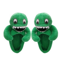(36-37) Banban Of Garten Stylish Cozy Plush Green Unisex Slippers  Slipresistant
