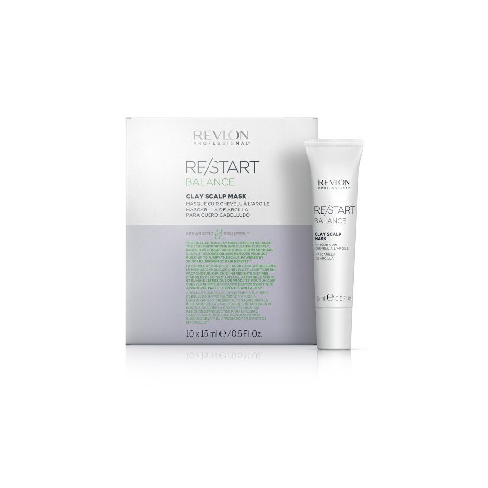 Revlon Professional Restart Balance Clay Scalp Mask | 10x15 Ml